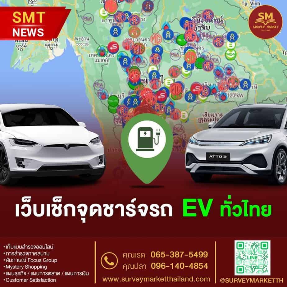 เว็บเช็คจุดชาร์จรถยนต์ไฟฟ้า ครอบคลุมทั่วไทย